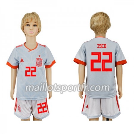 Maillot de Foot Espagne Isco 22 Enfant Exterieur Coupe du monde 2018 Maillot de Foot Espagne Isco 22 Enfant Exterieur Coupe du monde 2018
